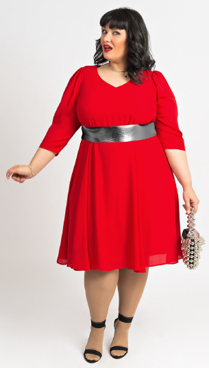 Vestido mujer rojo corto