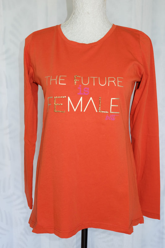 Camiseta The Future Female Naranja