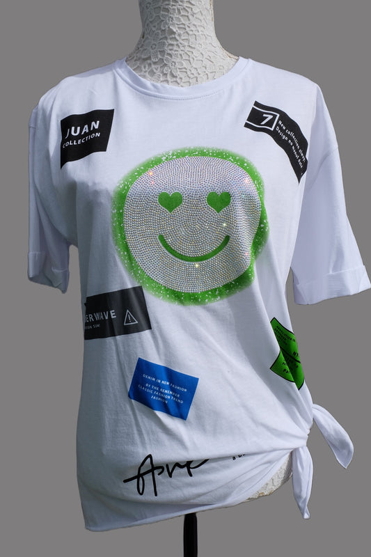 Camiseta blanca smile