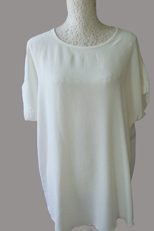 Blusa over size blanca